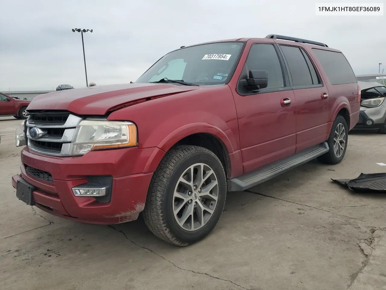 2016 Ford Expedition El Xlt VIN: 1FMJK1HT8GEF36089 Lot: 70317954