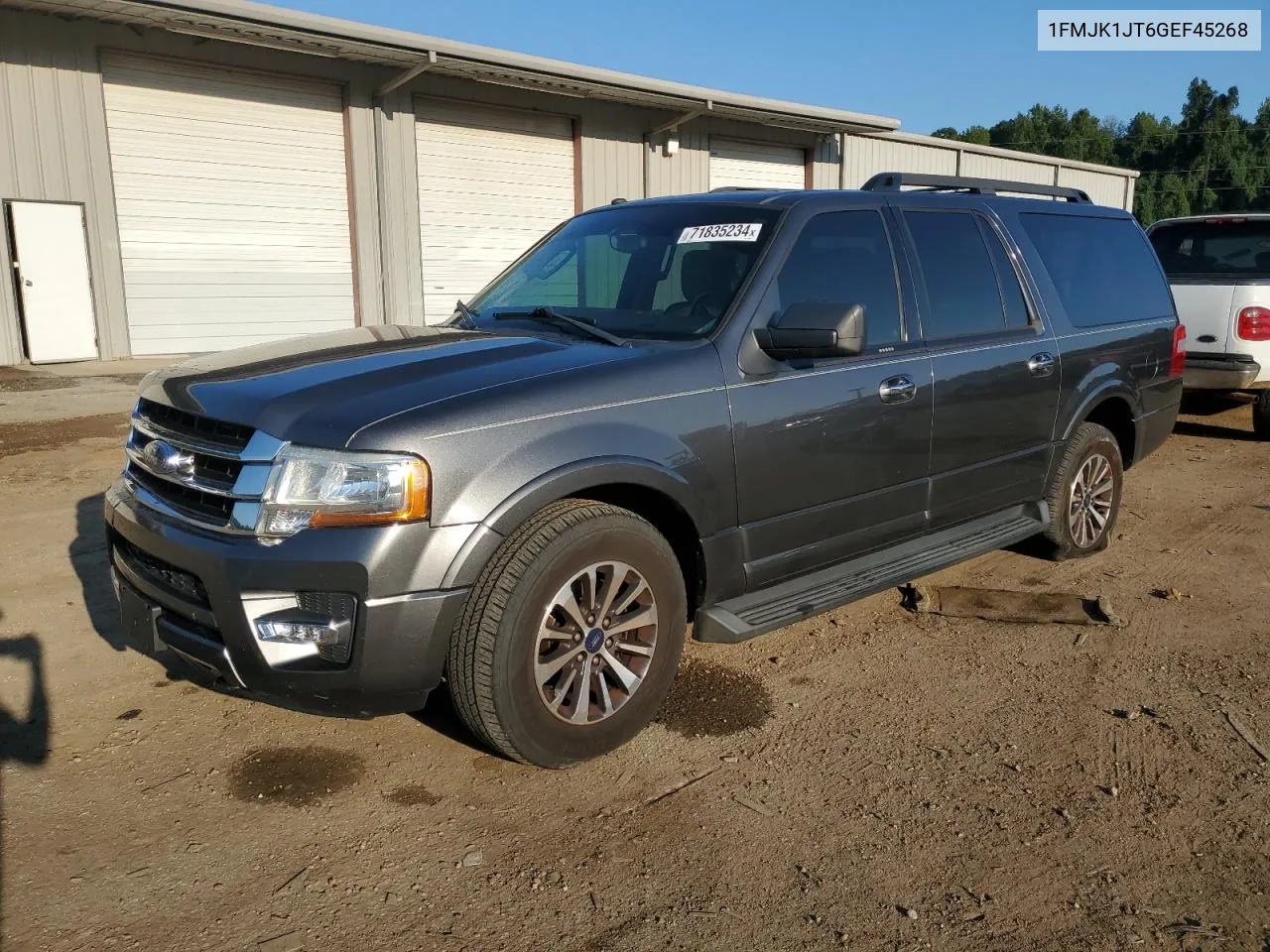 2016 Ford Expedition El Xlt VIN: 1FMJK1JT6GEF45268 Lot: 71835234