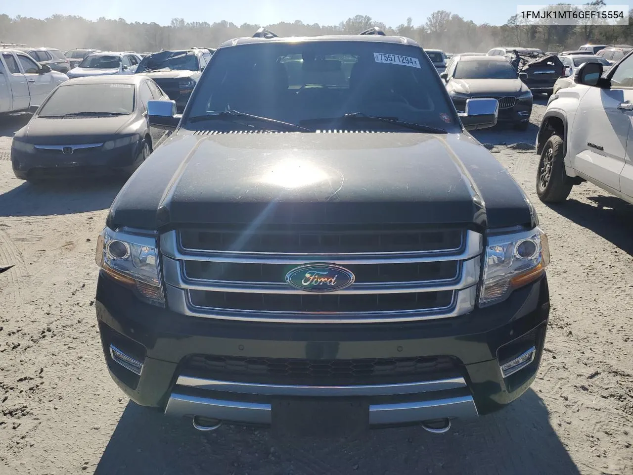 2016 Ford Expedition El Platinum VIN: 1FMJK1MT6GEF15554 Lot: 75571294