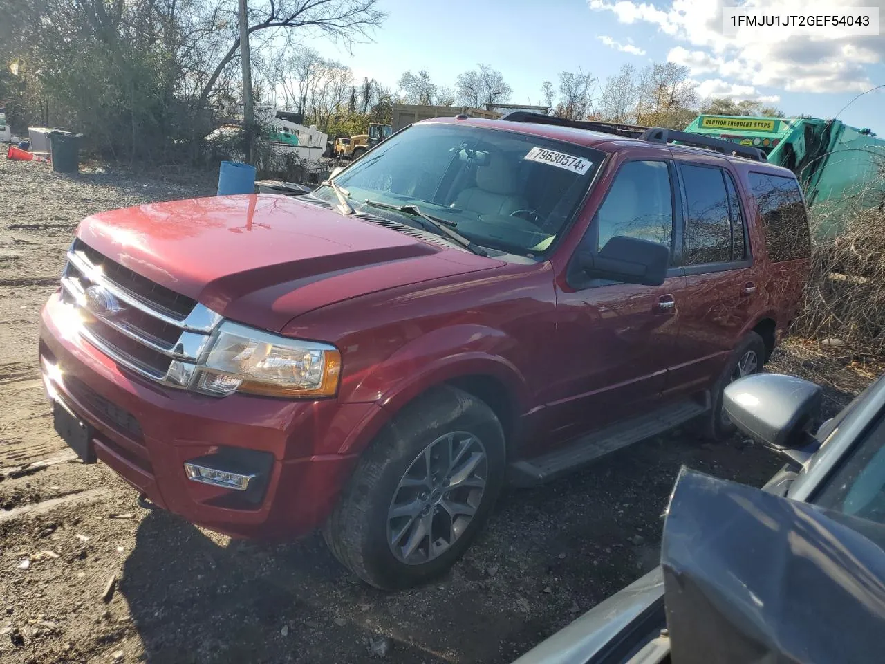 2016 Ford Expedition Xlt VIN: 1FMJU1JT2GEF54043 Lot: 79630574