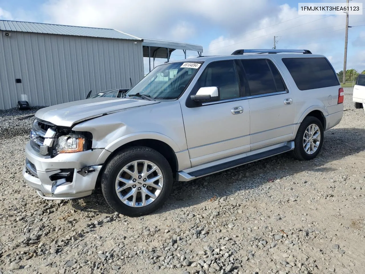 1FMJK1KT3HEA61123 2017 Ford Expedition El Limited