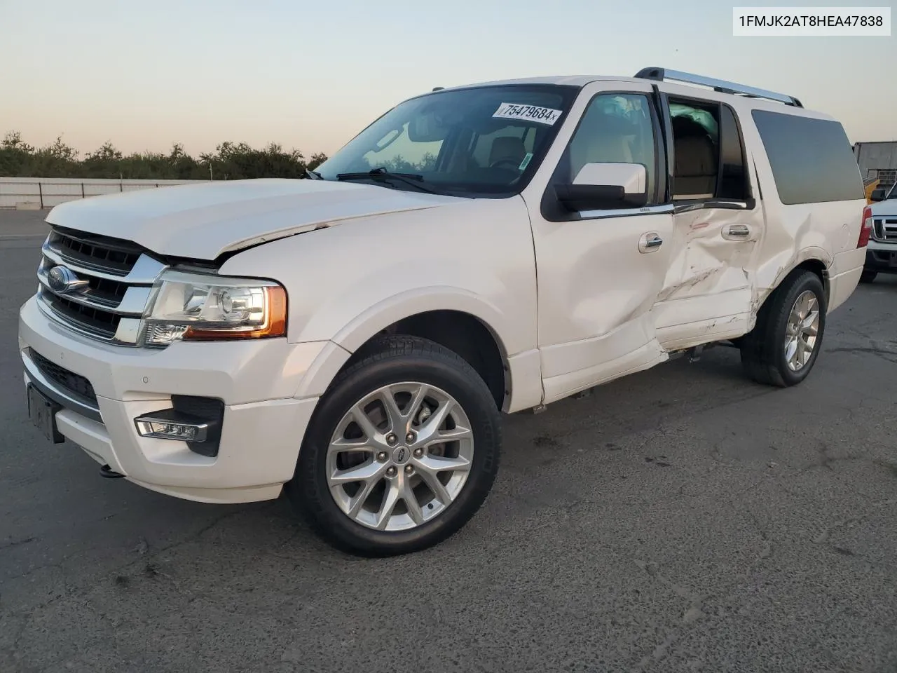 2017 Ford Expedition El Limited VIN: 1FMJK2AT8HEA47838 Lot: 75479684