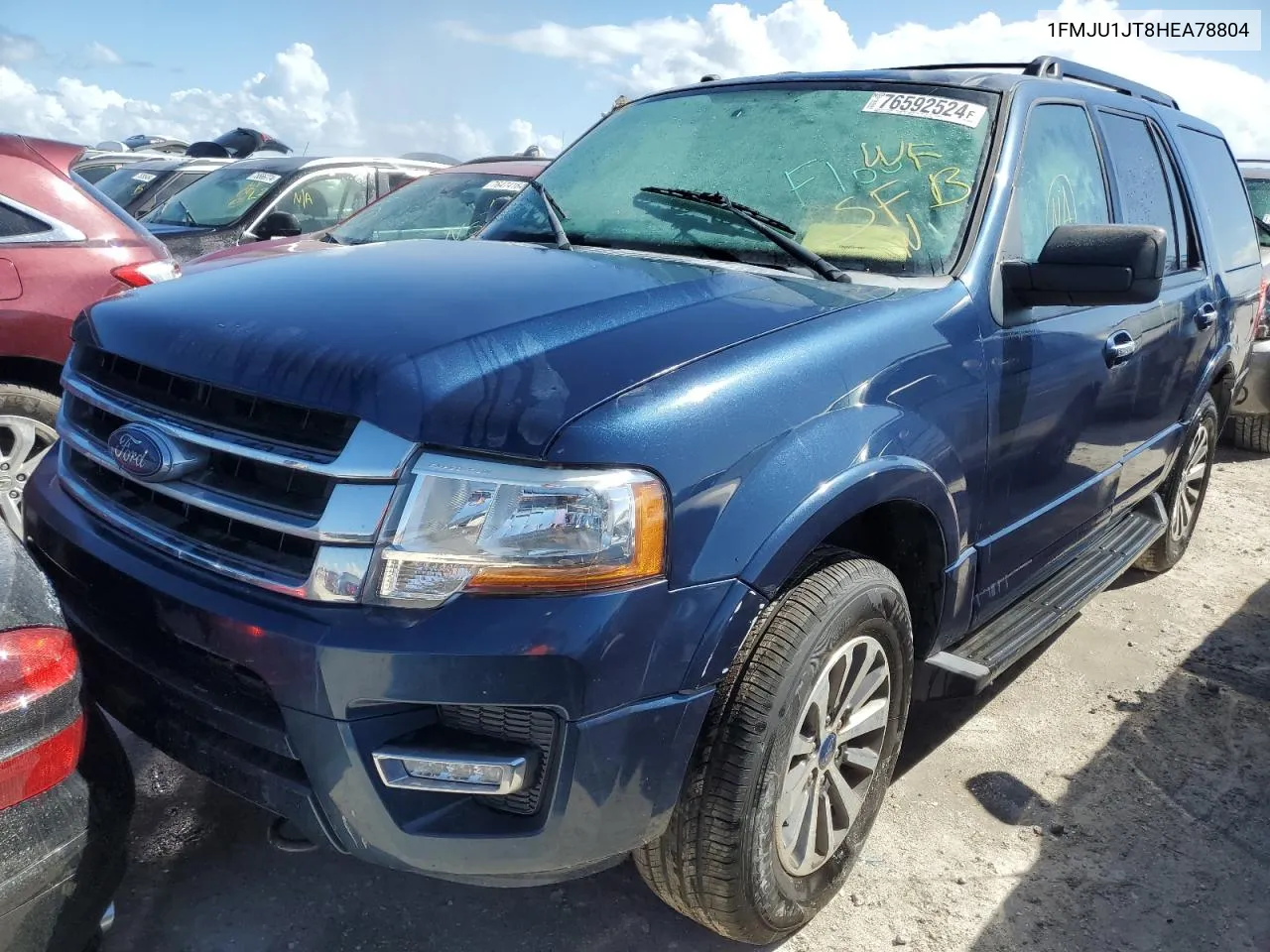 2017 Ford Expedition Xlt VIN: 1FMJU1JT8HEA78804 Lot: 76592524