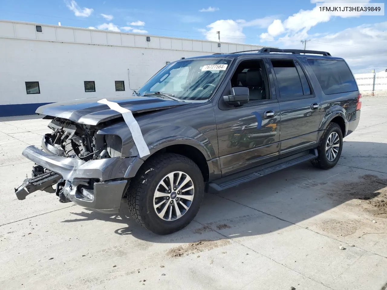 2017 Ford Expedition El Xlt VIN: 1FMJK1JT3HEA39849 Lot: 76727584