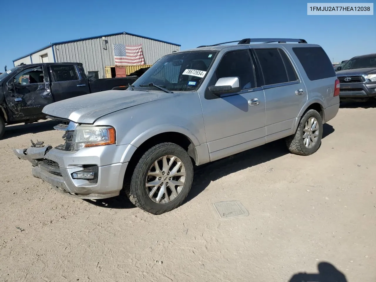 2017 Ford Expedition Limited VIN: 1FMJU2AT7HEA12038 Lot: 78672654