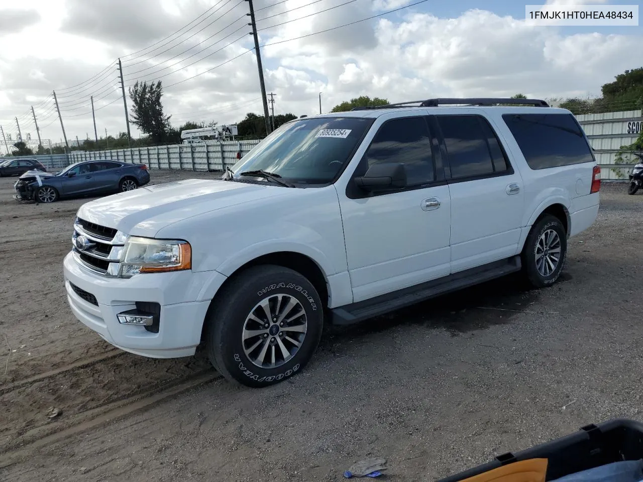 2017 Ford Expedition El Xlt VIN: 1FMJK1HT0HEA48434 Lot: 80935254