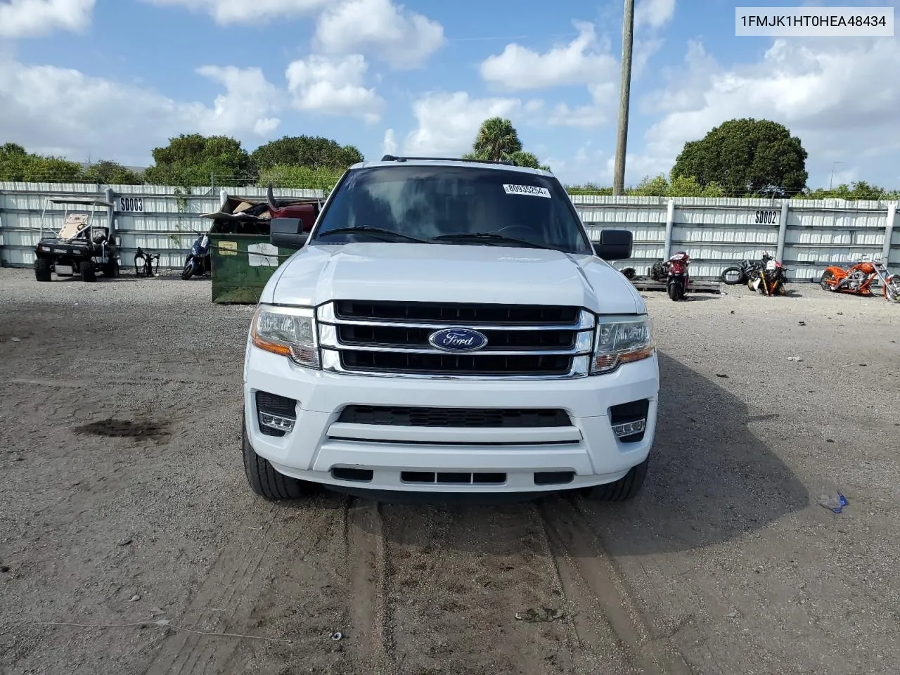 2017 Ford Expedition El Xlt VIN: 1FMJK1HT0HEA48434 Lot: 80935254