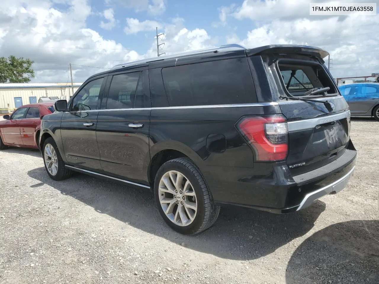 2018 Ford Expedition Max Platinum VIN: 1FMJK1MT0JEA63558 Lot: 59156214