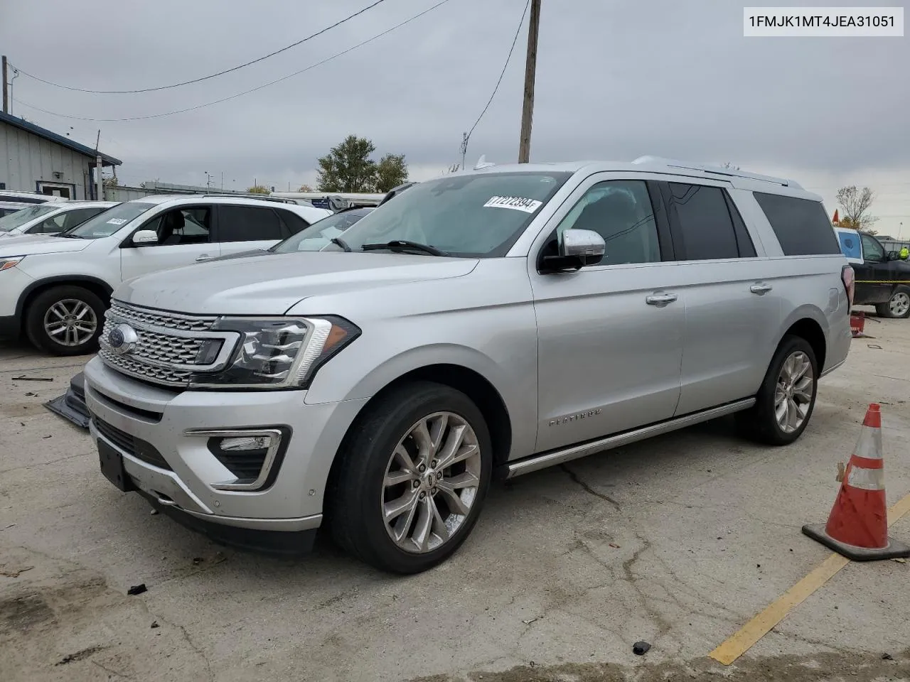 2018 Ford Expedition Max Platinum VIN: 1FMJK1MT4JEA31051 Lot: 77272394