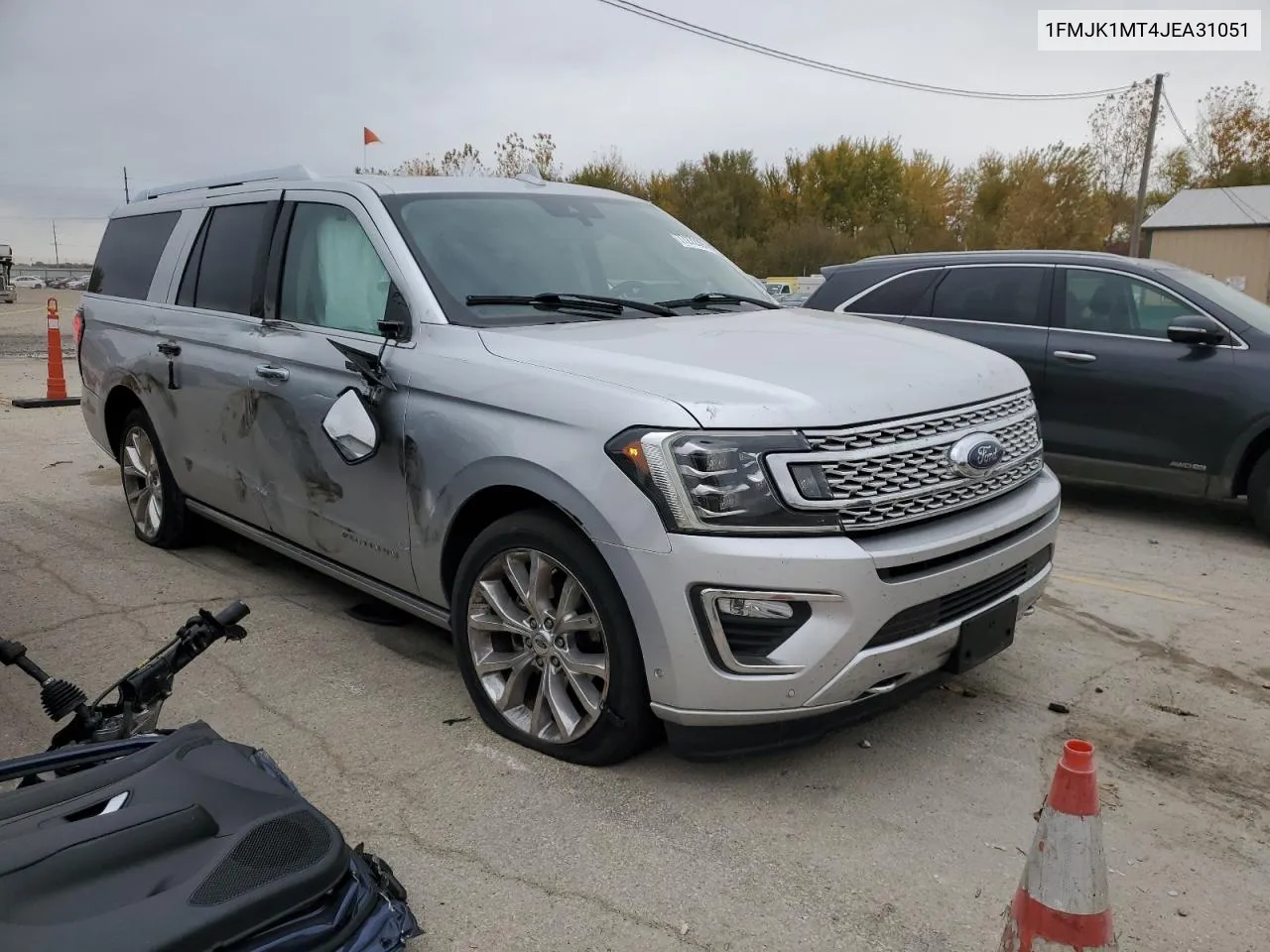 2018 Ford Expedition Max Platinum VIN: 1FMJK1MT4JEA31051 Lot: 77272394