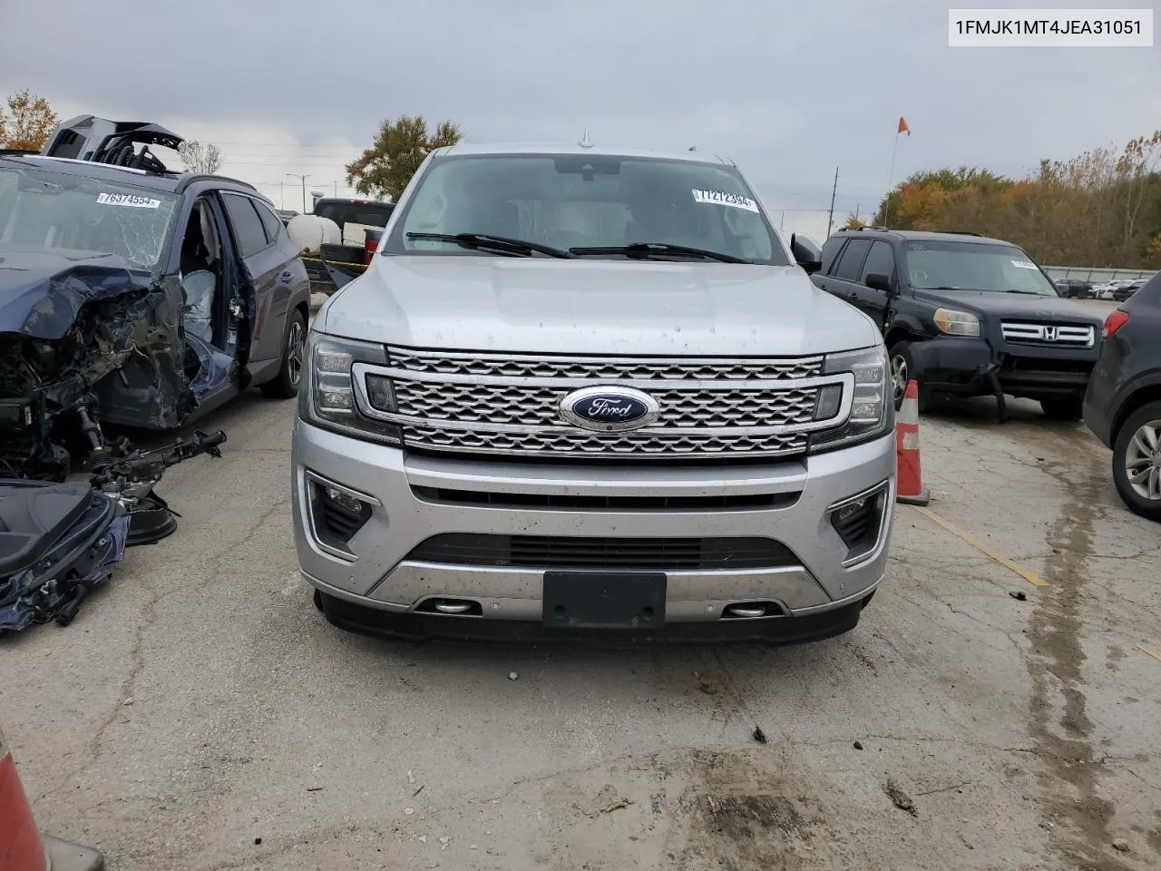 2018 Ford Expedition Max Platinum VIN: 1FMJK1MT4JEA31051 Lot: 77272394