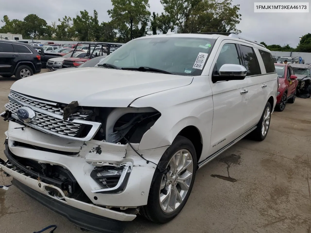 2019 Ford Expedition Max Platinum VIN: 1FMJK1MT3KEA46173 Lot: 66100764