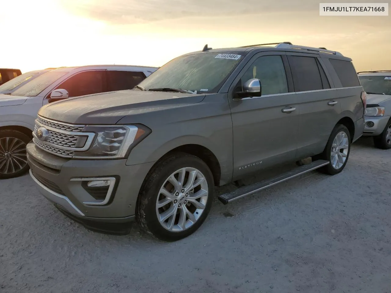 2019 Ford Expedition Platinum VIN: 1FMJU1LT7KEA71668 Lot: 74433484