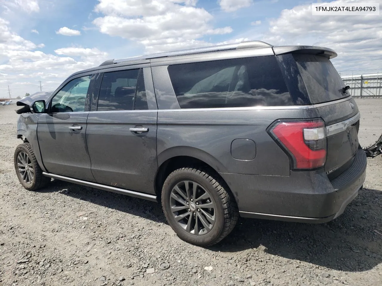 2020 Ford Expedition Max Limited VIN: 1FMJK2AT4LEA94793 Lot: 57356734