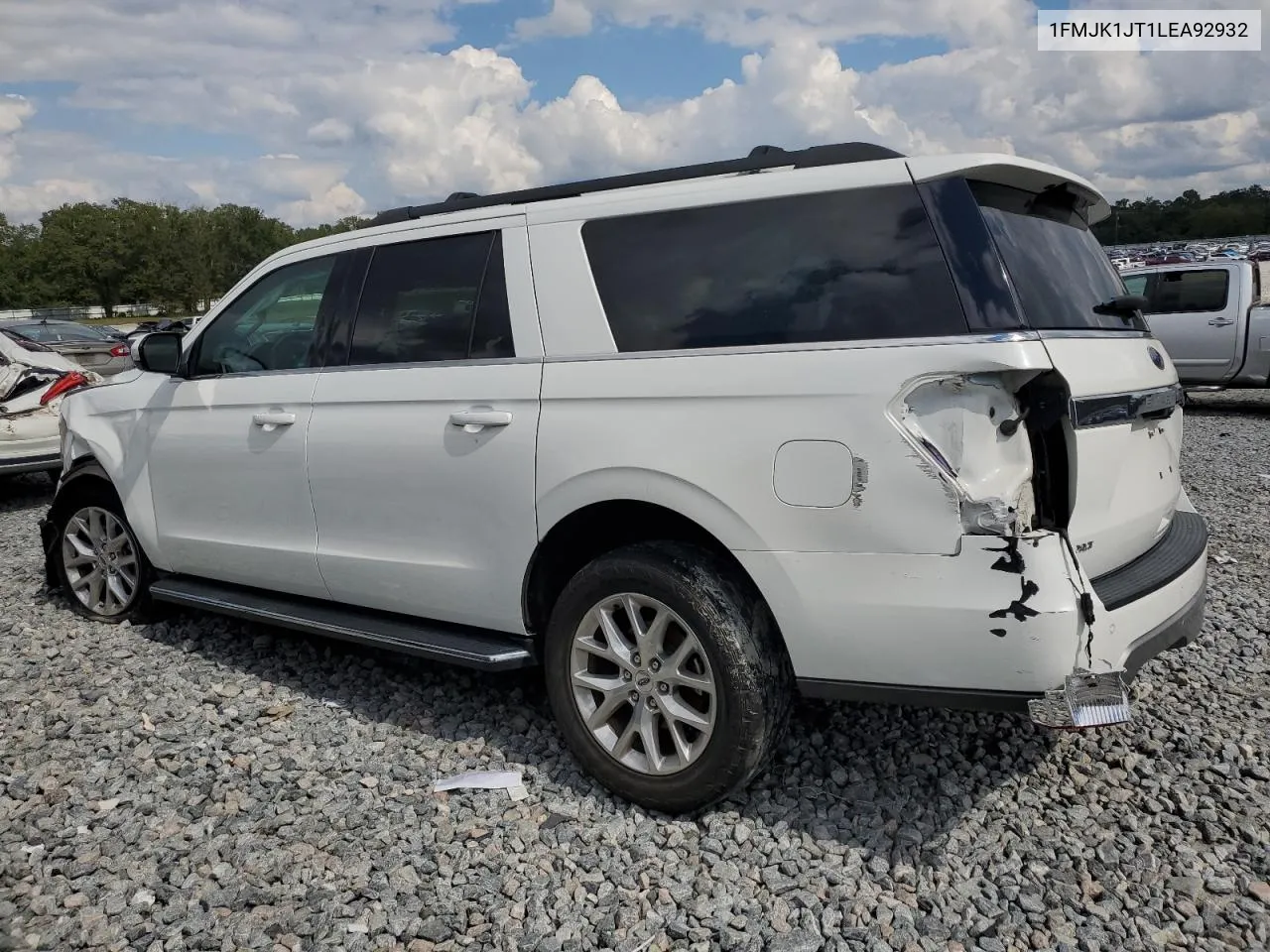 2020 Ford Expedition Max Xlt VIN: 1FMJK1JT1LEA92932 Lot: 73995284