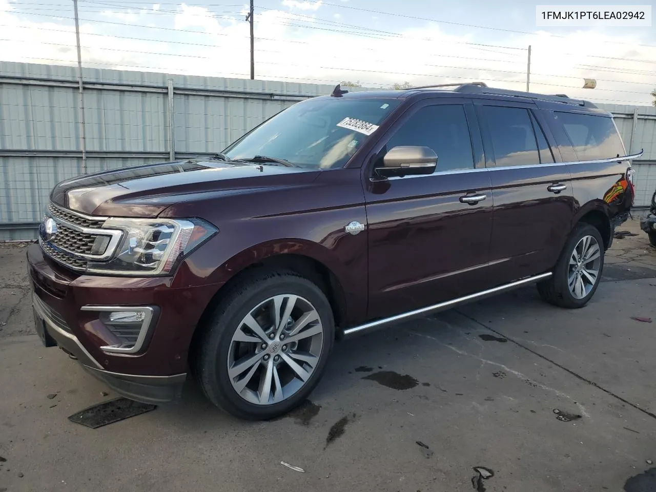 2020 Ford Expedition Max King Ranch VIN: 1FMJK1PT6LEA02942 Lot: 75282864