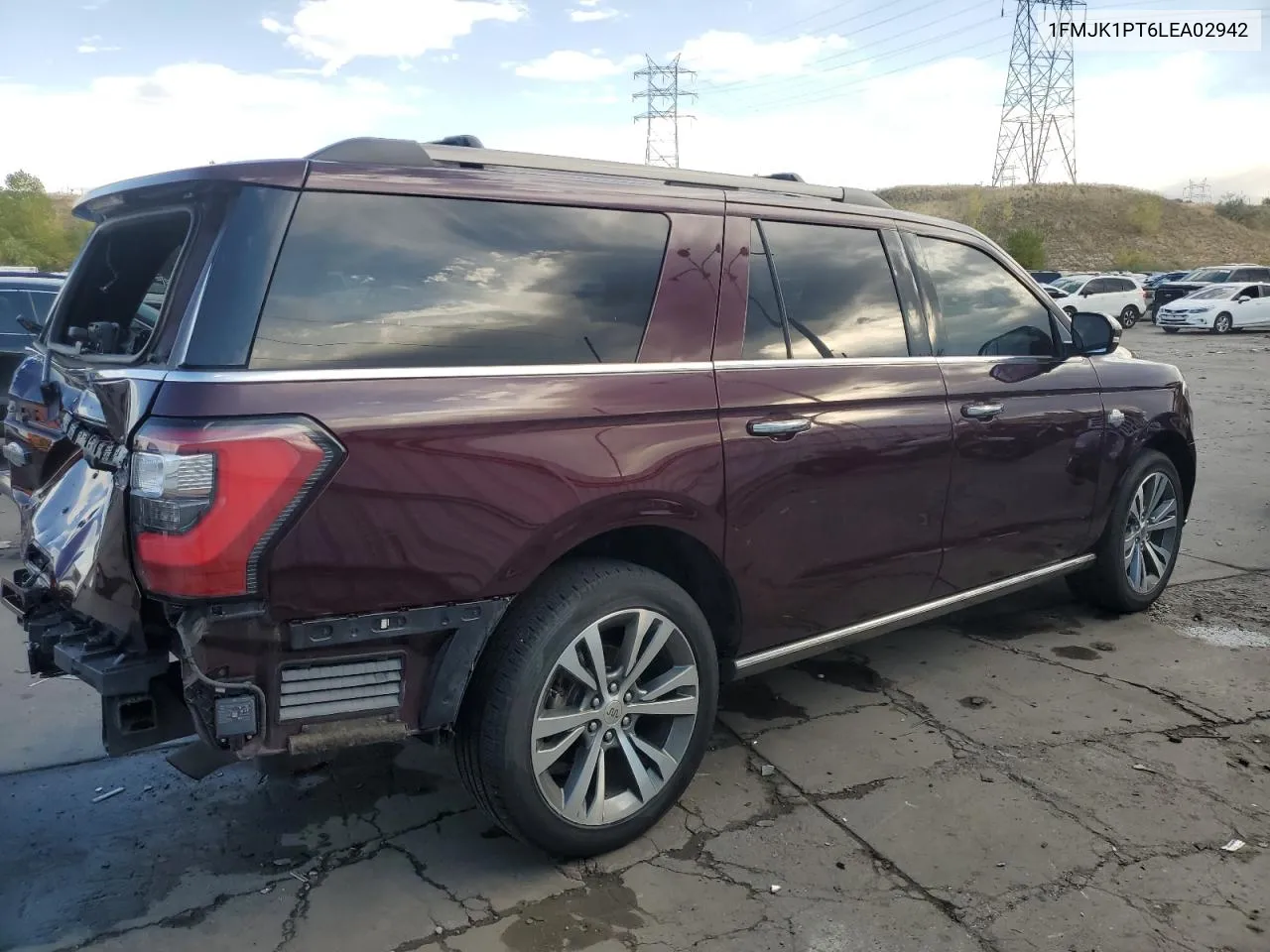 2020 Ford Expedition Max King Ranch VIN: 1FMJK1PT6LEA02942 Lot: 75282864