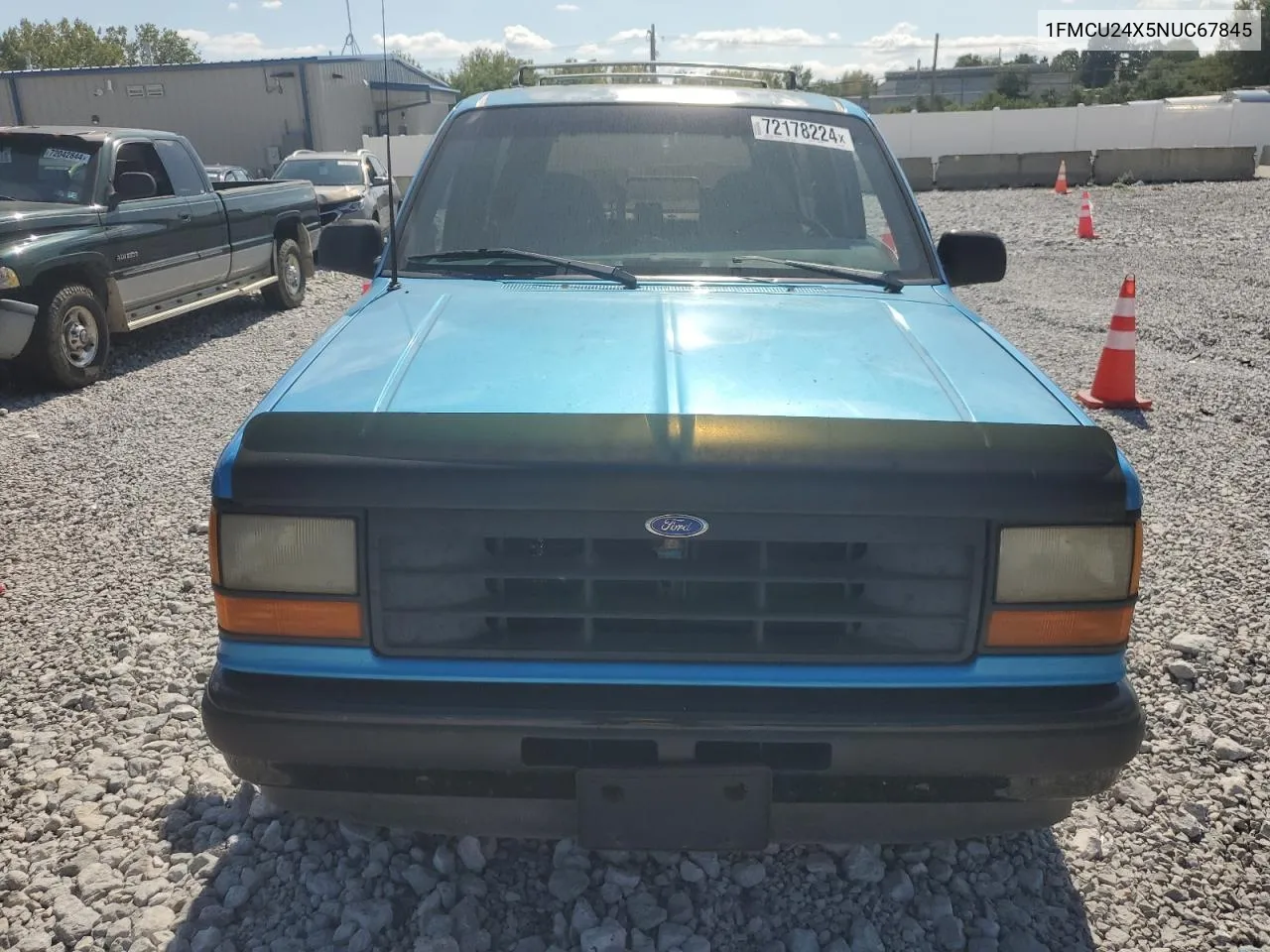 1992 Ford Explorer VIN: 1FMCU24X5NUC67845 Lot: 72178224