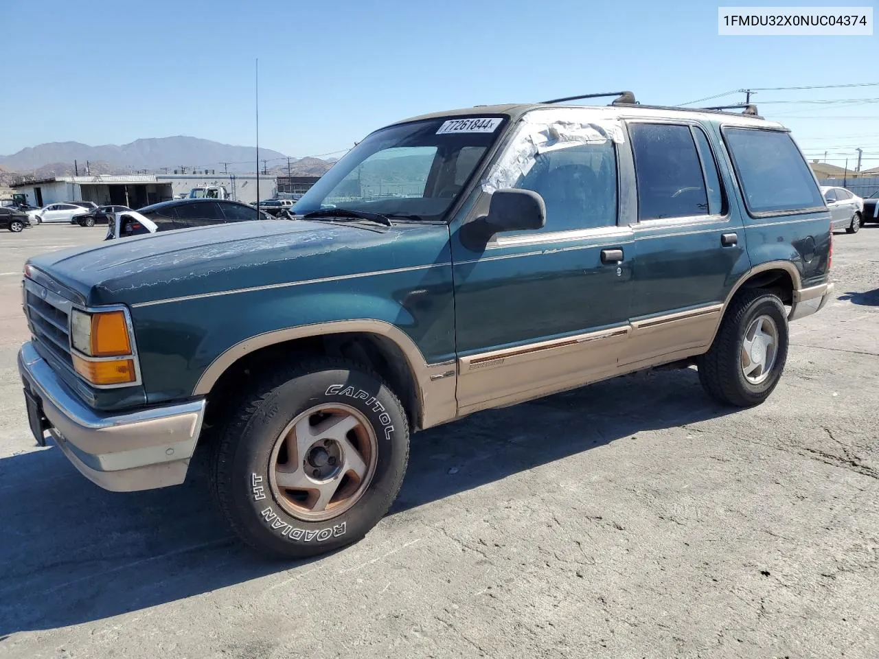 1992 Ford Explorer VIN: 1FMDU32X0NUC04374 Lot: 77261844