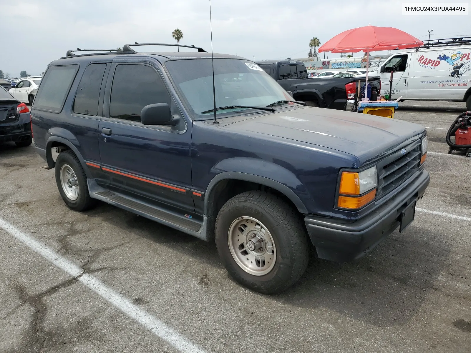 1993 Ford Explorer VIN: 1FMCU24X3PUA44495 Lot: 62492444