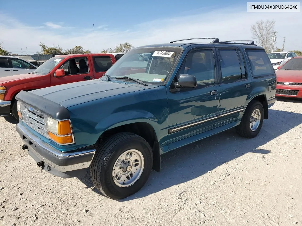 1993 Ford Explorer VIN: 1FMDU34X0PUD64240 Lot: 76941804