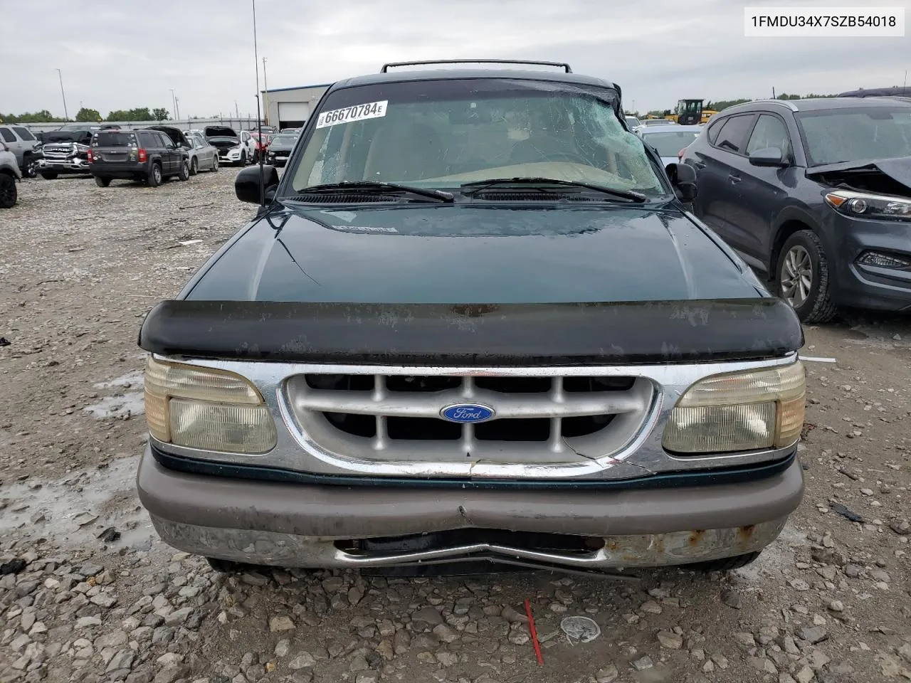 1995 Ford Explorer VIN: 1FMDU34X7SZB54018 Lot: 66670784