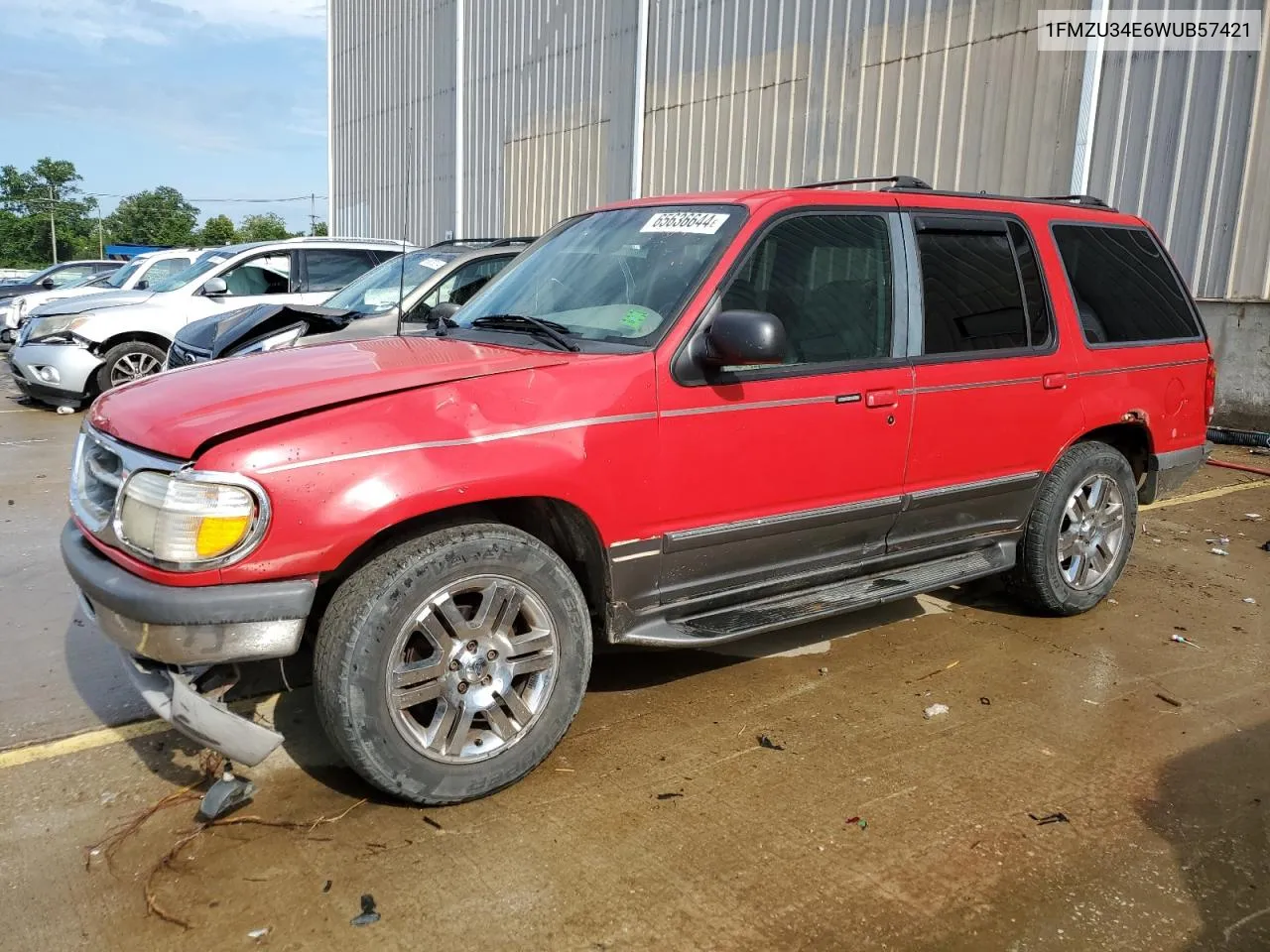 1998 Ford Explorer VIN: 1FMZU34E6WUB57421 Lot: 65636644