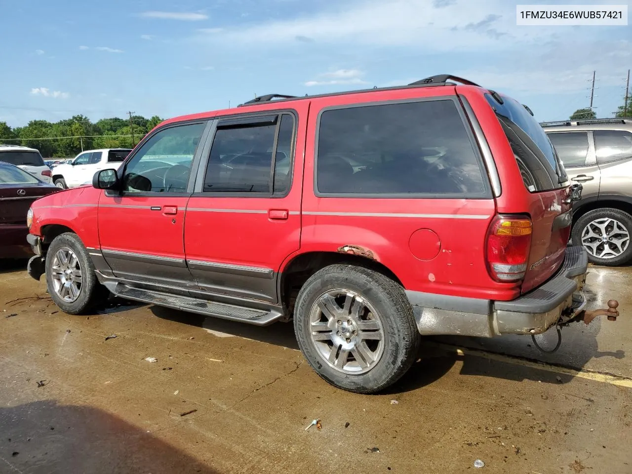 1998 Ford Explorer VIN: 1FMZU34E6WUB57421 Lot: 65636644