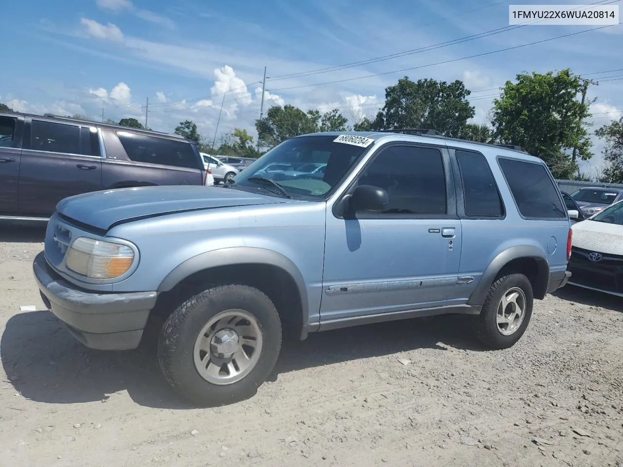 1998 Ford Explorer VIN: 1FMYU22X6WUA20814 Lot: 68060284