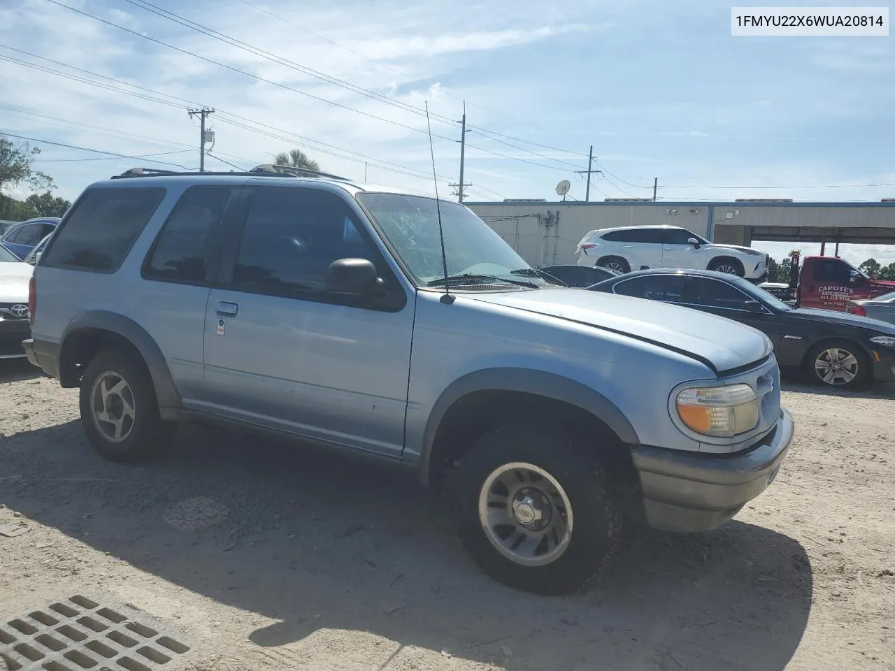 1998 Ford Explorer VIN: 1FMYU22X6WUA20814 Lot: 68060284