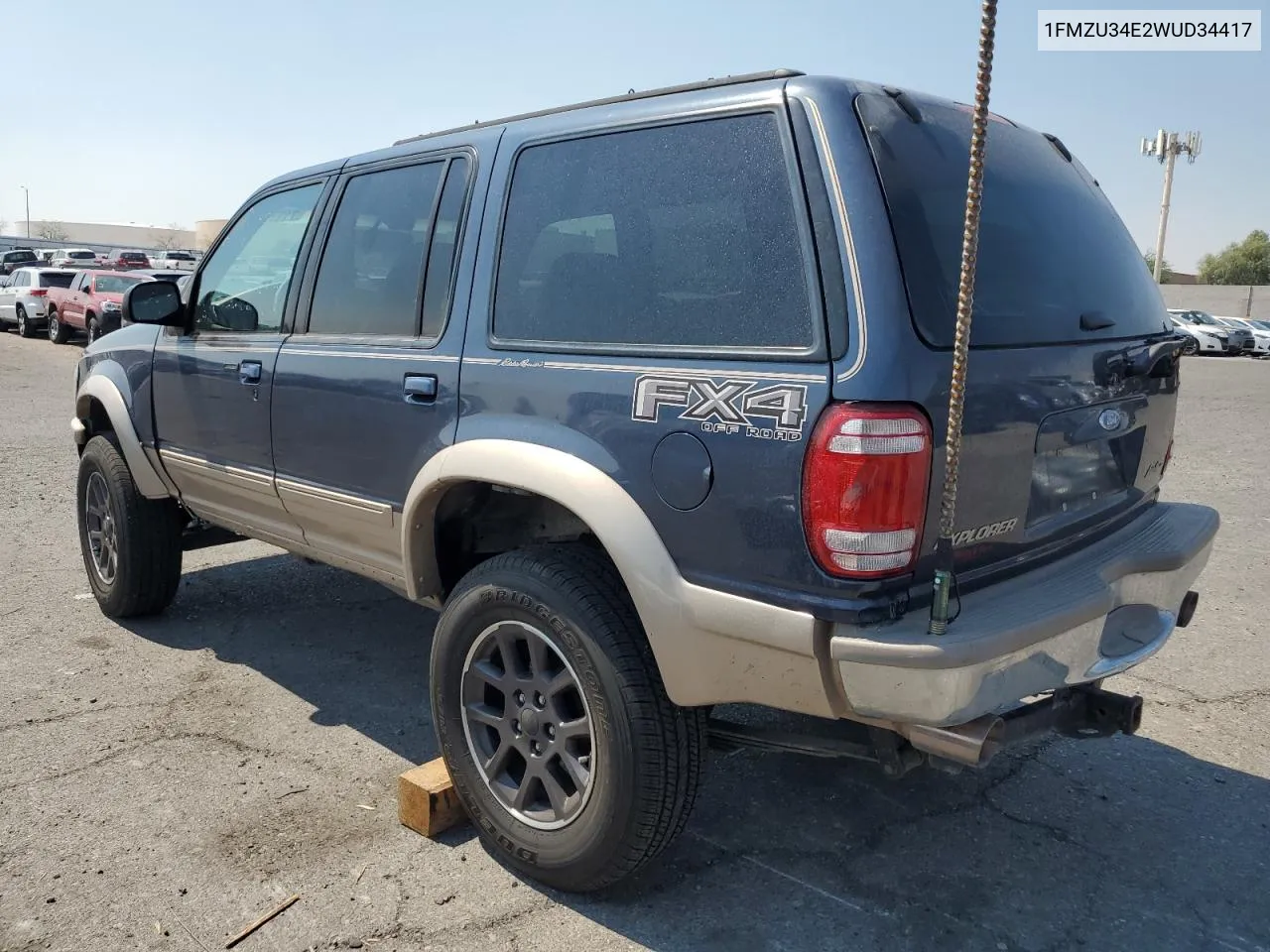 1FMZU34E2WUD34417 1998 Ford Explorer