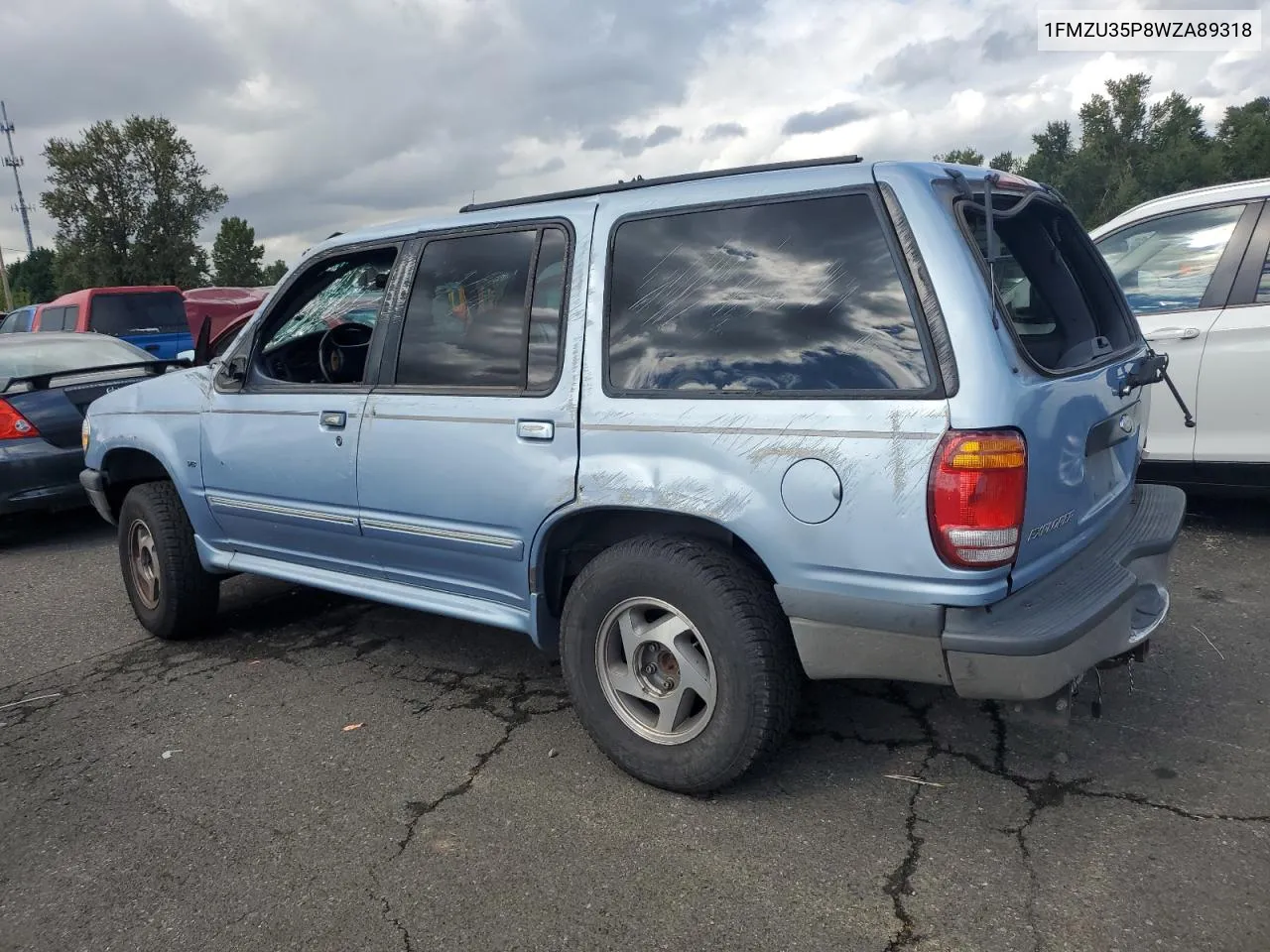 1998 Ford Explorer VIN: 1FMZU35P8WZA89318 Lot: 71262134