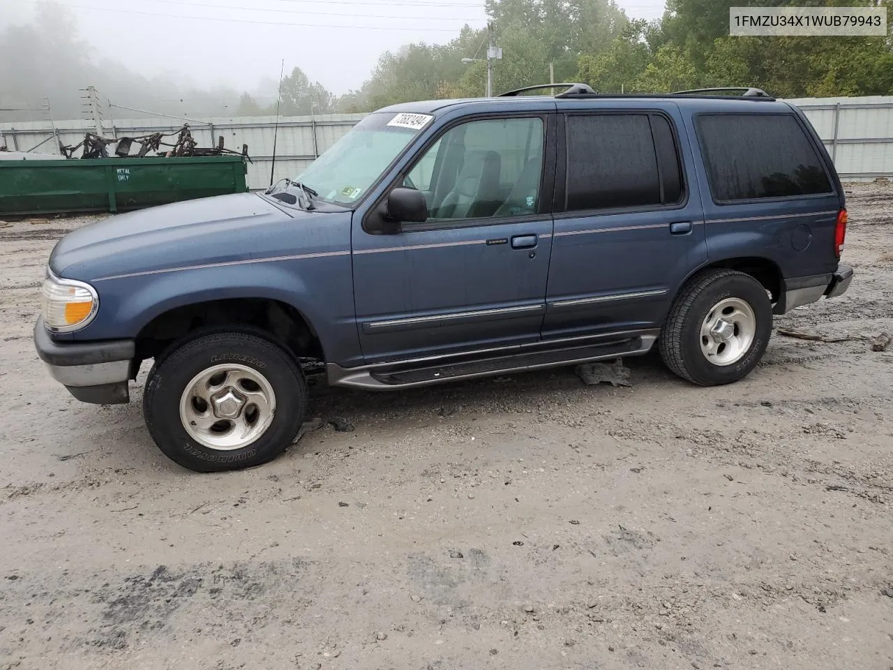 1998 Ford Explorer VIN: 1FMZU34X1WUB79943 Lot: 73682494