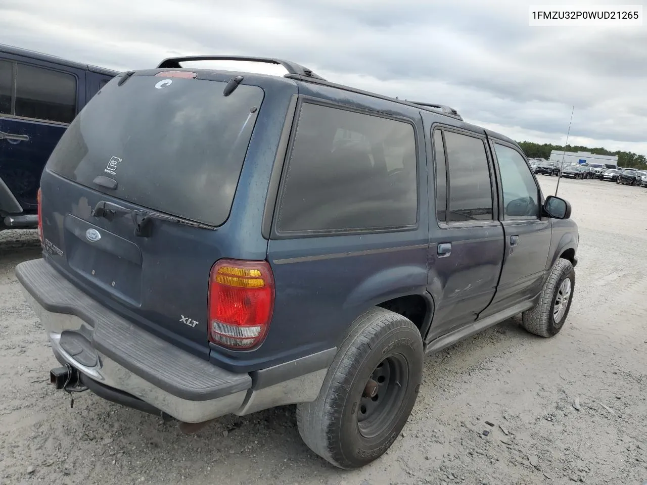 1998 Ford Explorer VIN: 1FMZU32P0WUD21265 Lot: 73702364