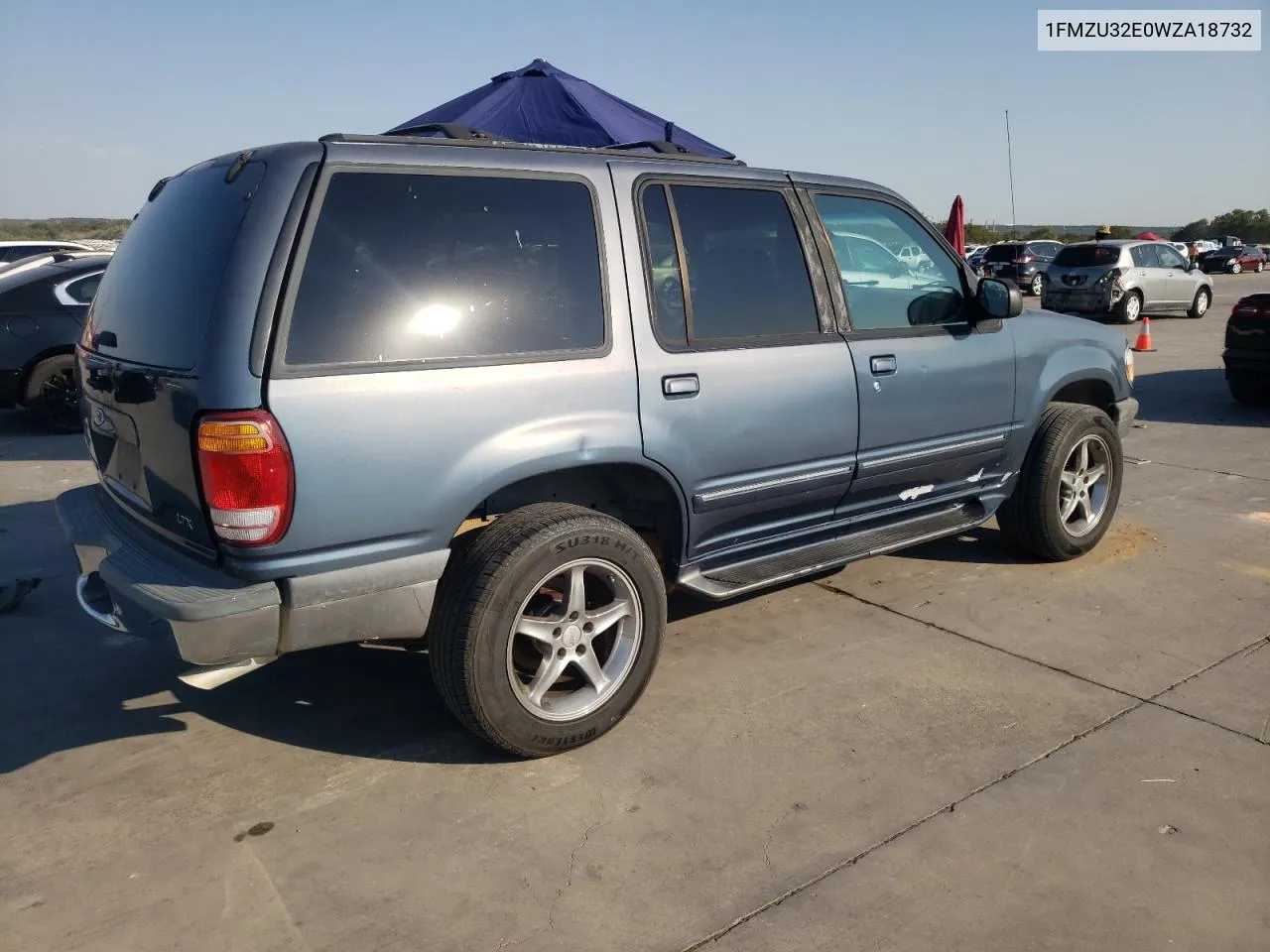 1998 Ford Explorer VIN: 1FMZU32E0WZA18732 Lot: 75903464