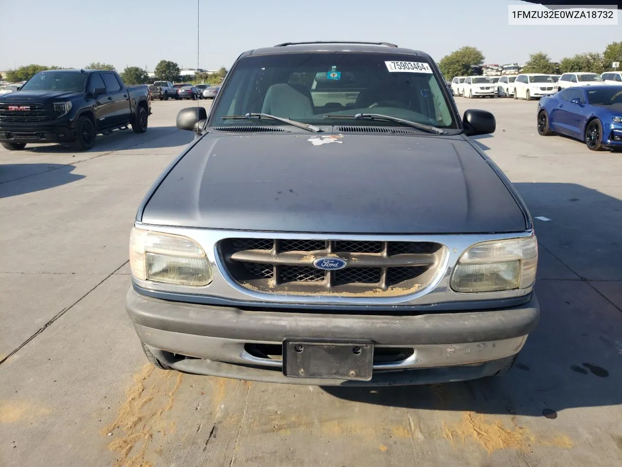 1998 Ford Explorer VIN: 1FMZU32E0WZA18732 Lot: 75903464