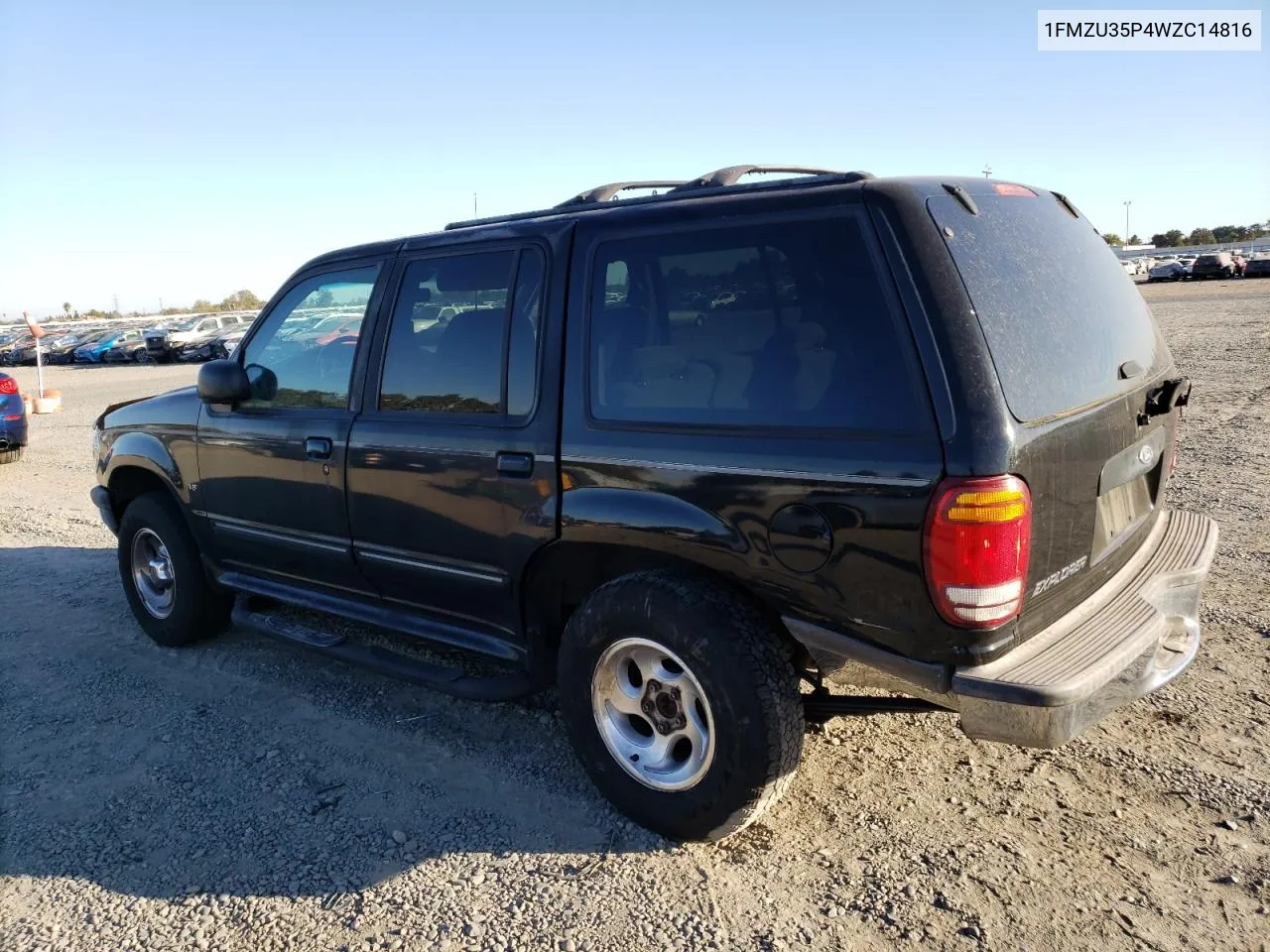 1998 Ford Explorer VIN: 1FMZU35P4WZC14816 Lot: 77231224