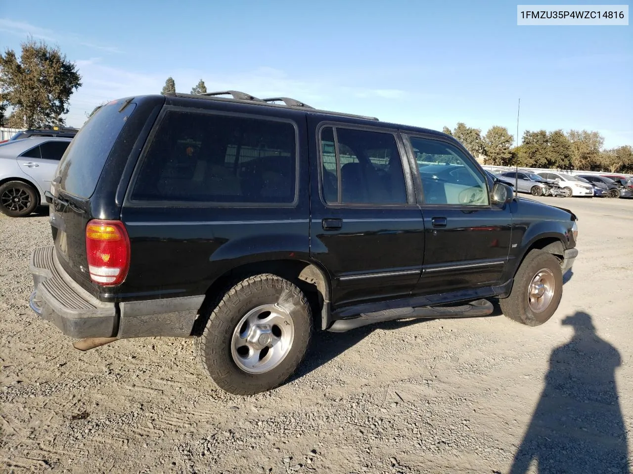 1998 Ford Explorer VIN: 1FMZU35P4WZC14816 Lot: 77231224