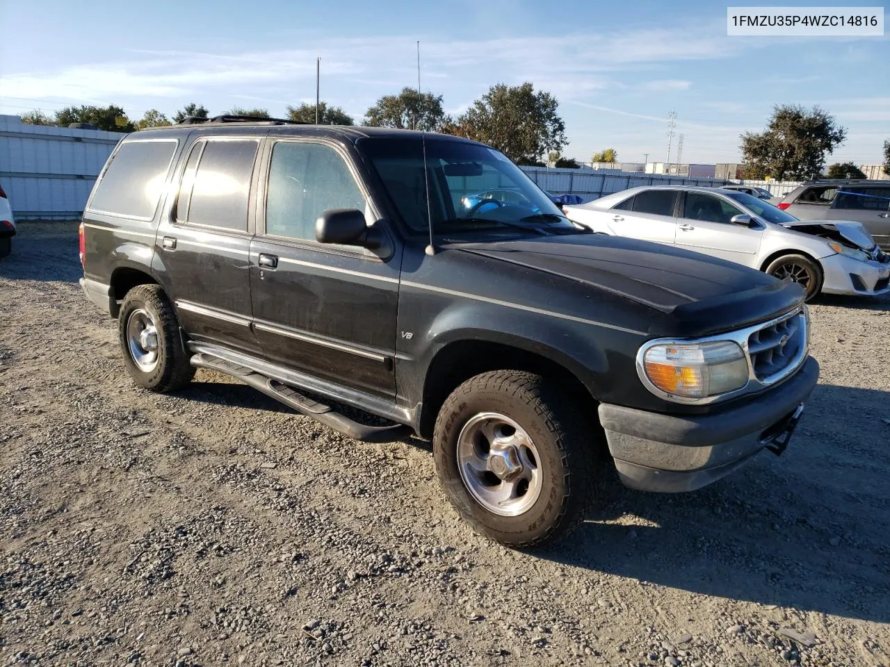 1998 Ford Explorer VIN: 1FMZU35P4WZC14816 Lot: 77231224