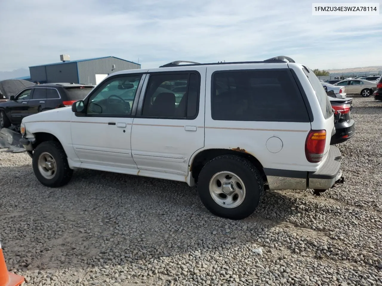 1998 Ford Explorer VIN: 1FMZU34E3WZA78114 Lot: 77543854