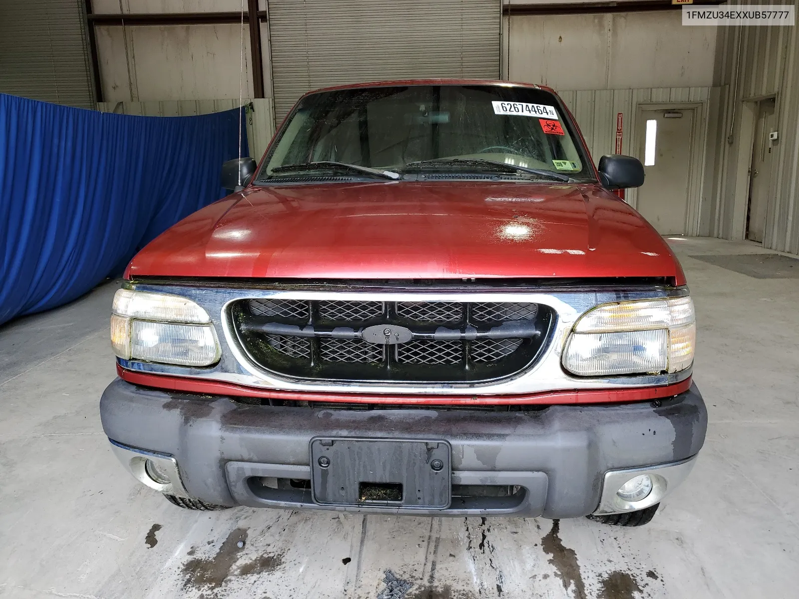 1999 Ford Explorer VIN: 1FMZU34EXXUB57777 Lot: 62674464