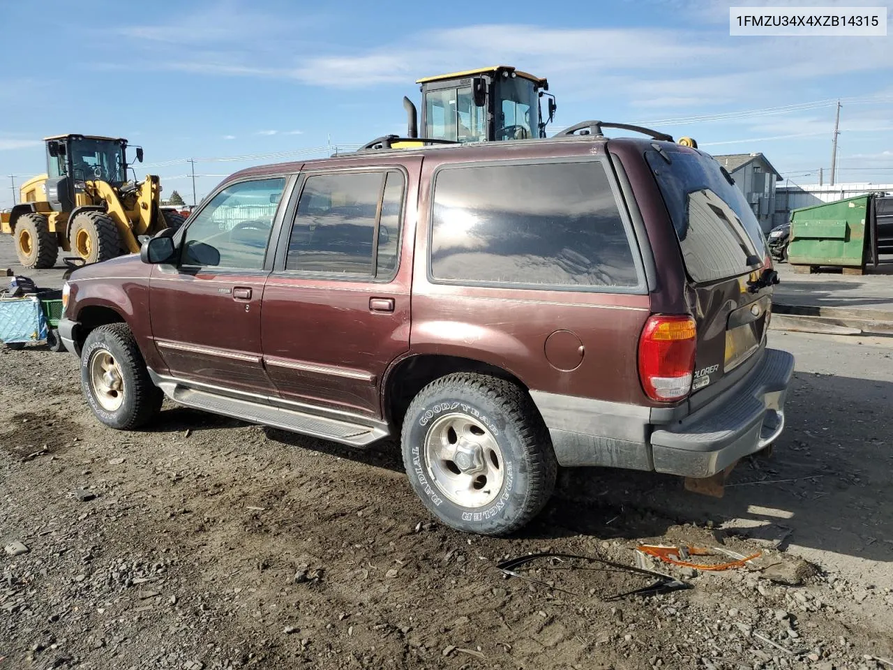 1999 Ford Explorer VIN: 1FMZU34X4XZB14315 Lot: 75139544