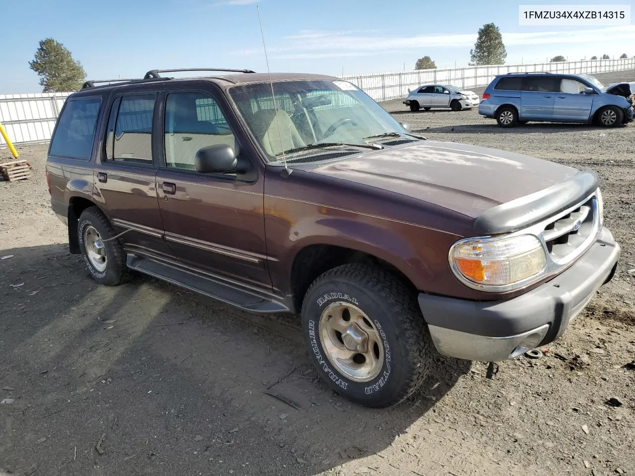 1999 Ford Explorer VIN: 1FMZU34X4XZB14315 Lot: 75139544