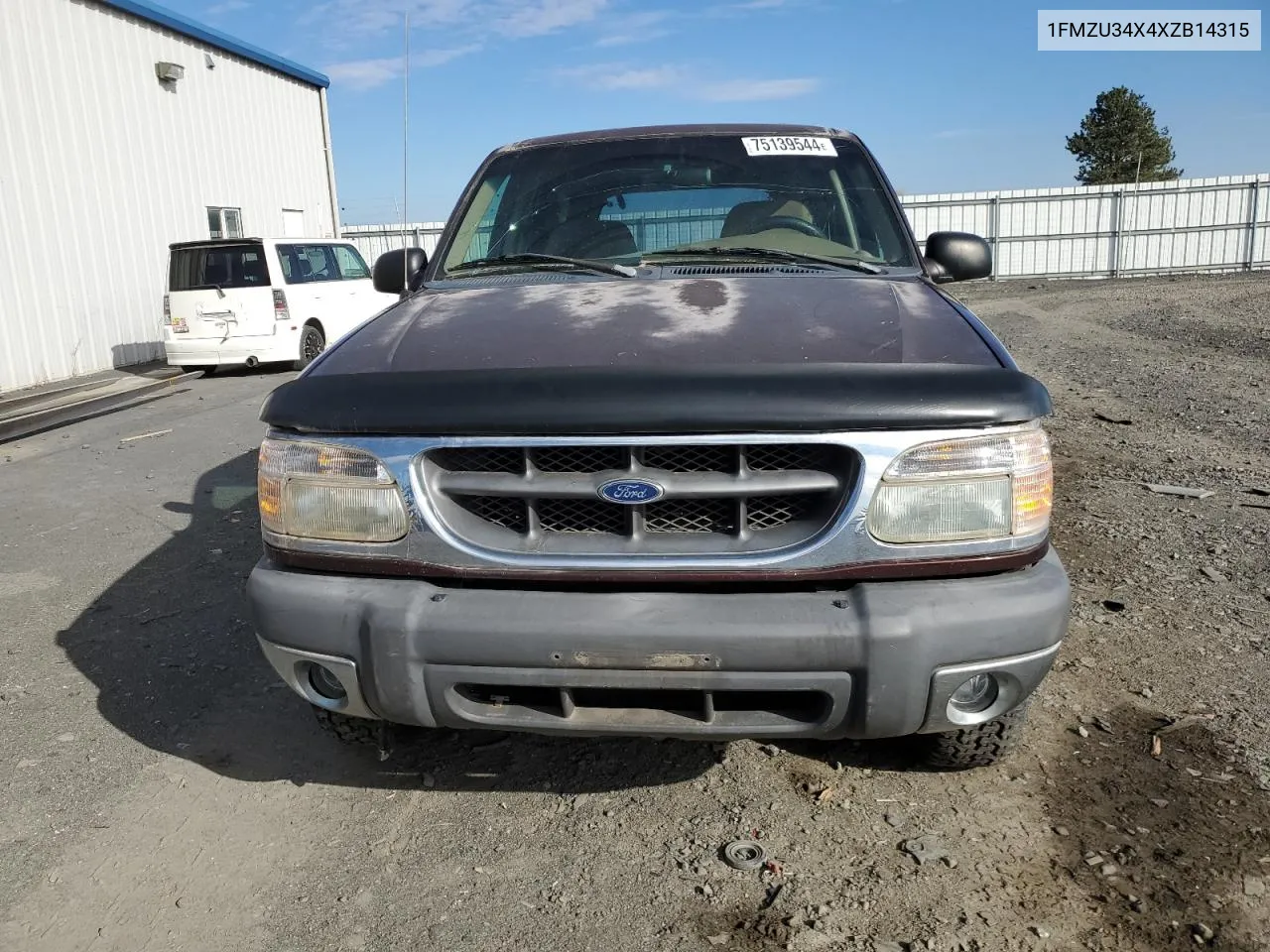 1999 Ford Explorer VIN: 1FMZU34X4XZB14315 Lot: 75139544