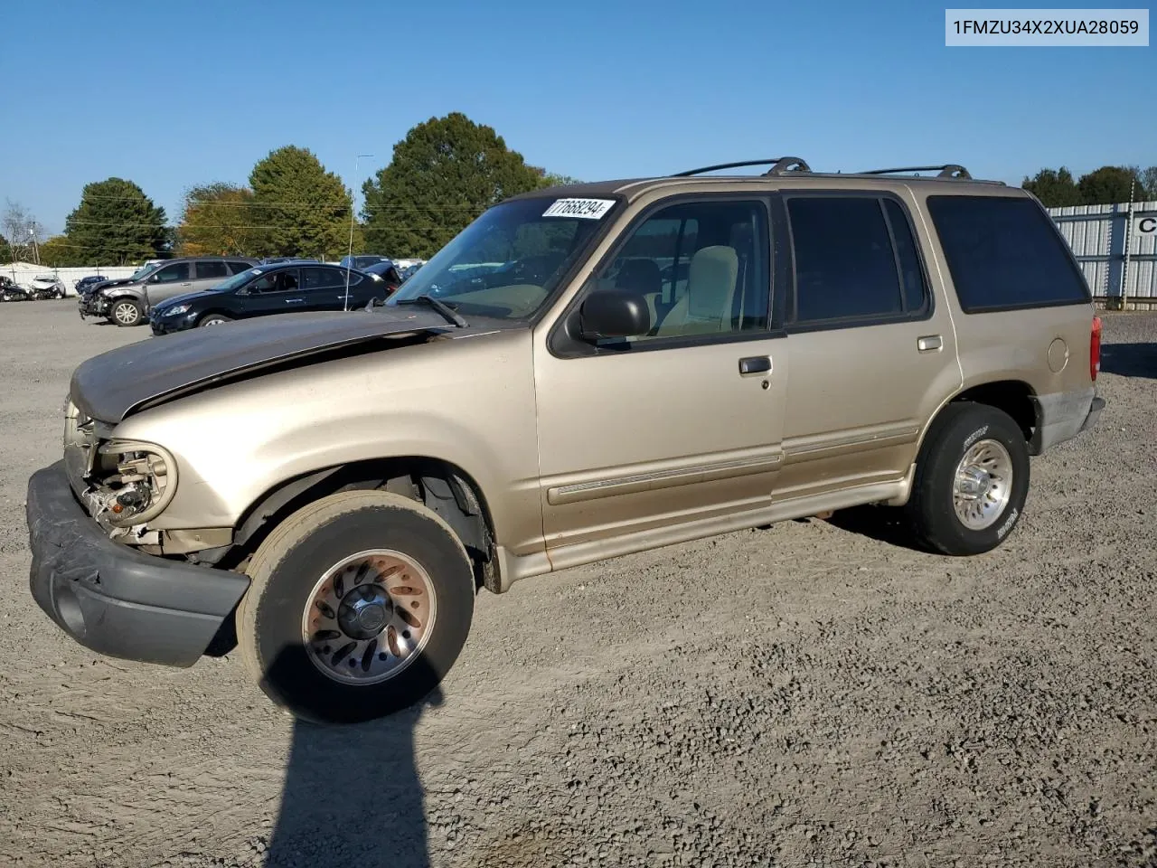 1999 Ford Explorer VIN: 1FMZU34X2XUA28059 Lot: 77668294