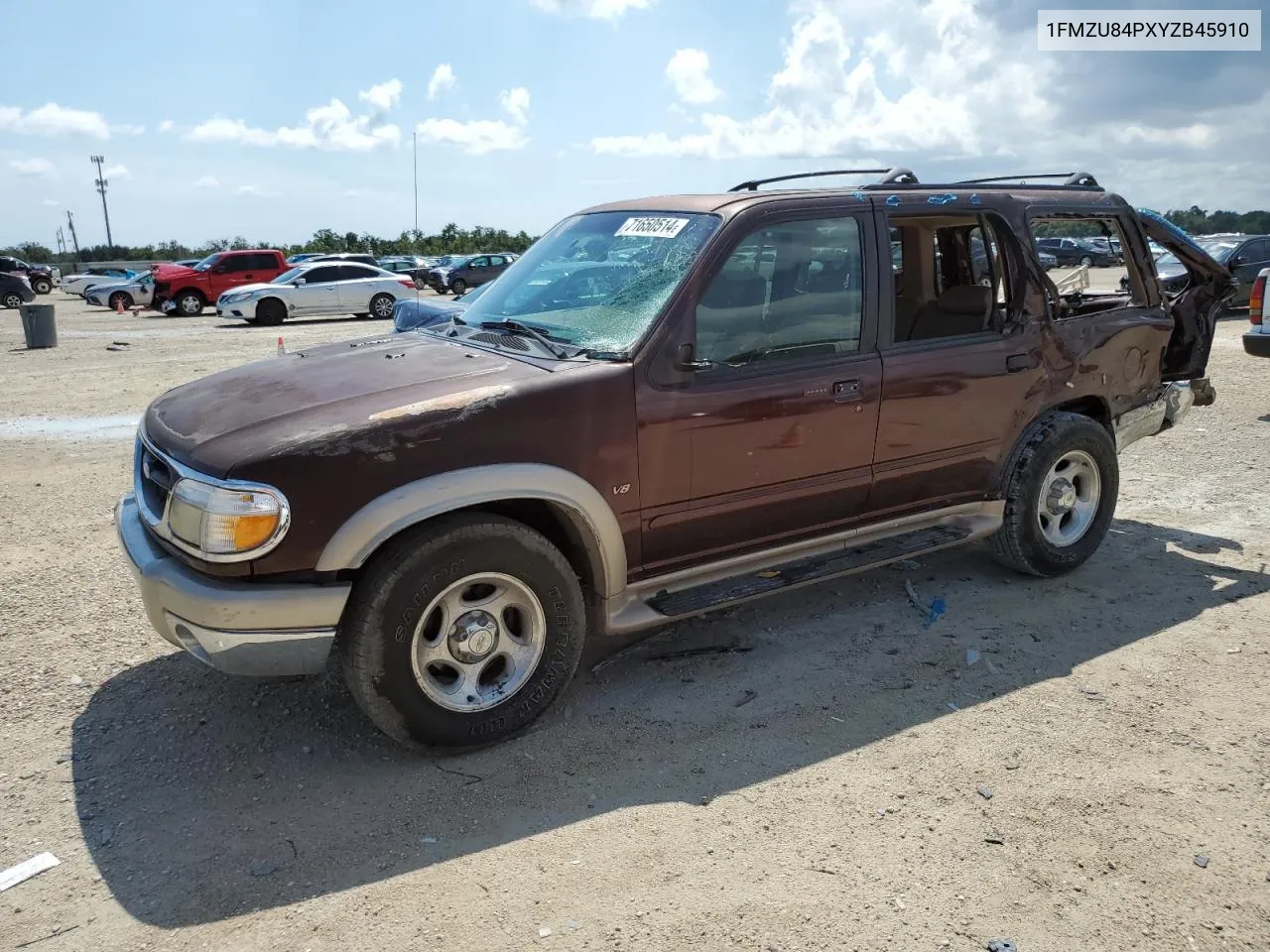 2000 Ford Explorer Eddie Bauer VIN: 1FMZU84PXYZB45910 Lot: 71650514