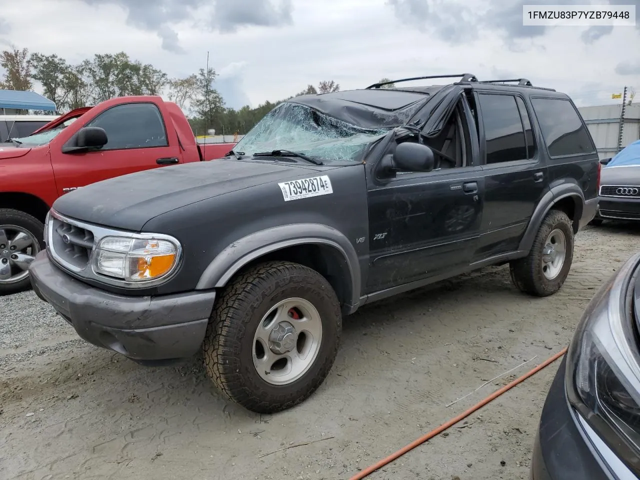 2000 Ford Explorer Xlt VIN: 1FMZU83P7YZB79448 Lot: 73942874