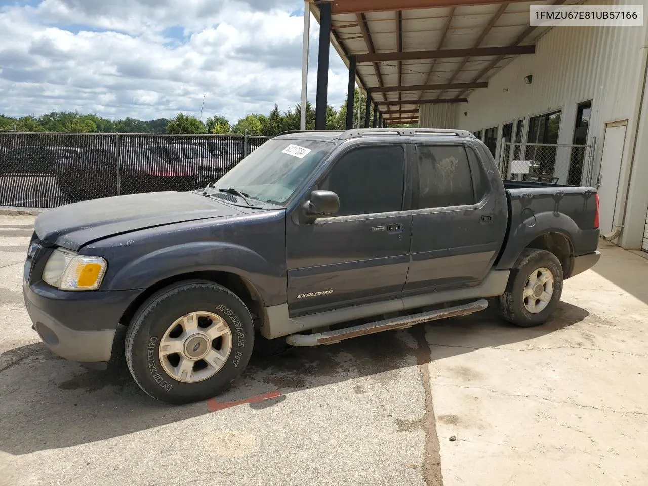 2001 Ford Explorer Sport Trac VIN: 1FMZU67E81UB57166 Lot: 62317004