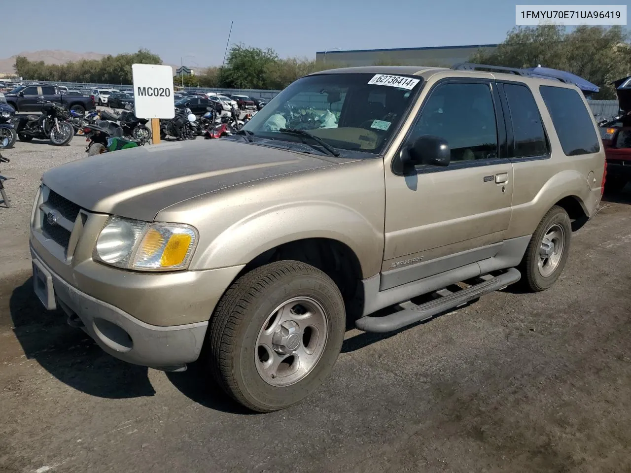 2001 Ford Explorer Sport VIN: 1FMYU70E71UA96419 Lot: 62736414