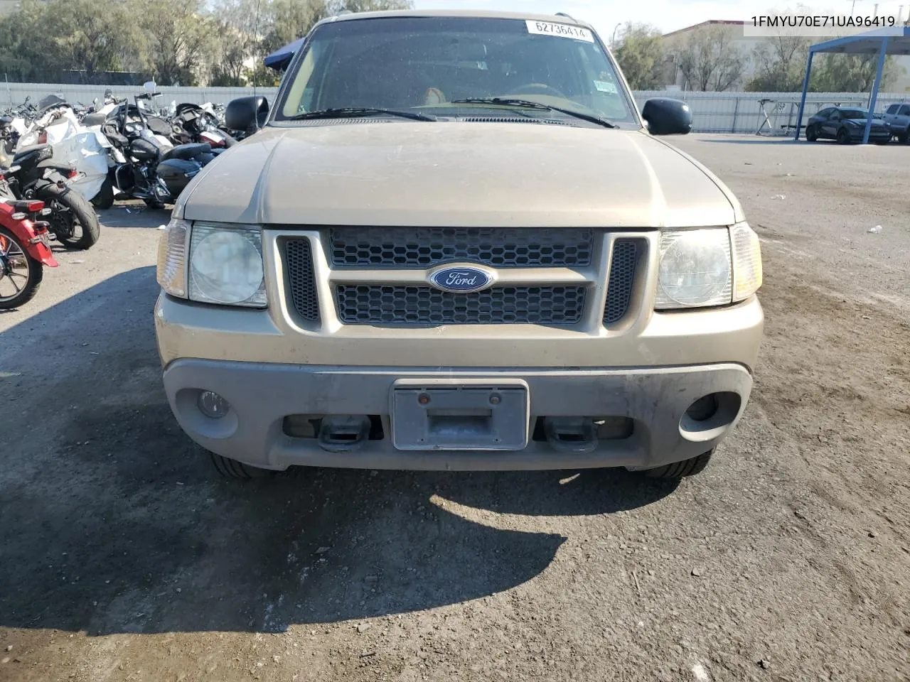 2001 Ford Explorer Sport VIN: 1FMYU70E71UA96419 Lot: 62736414